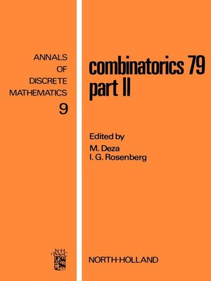 cover image of Combinatorics 79. Part II